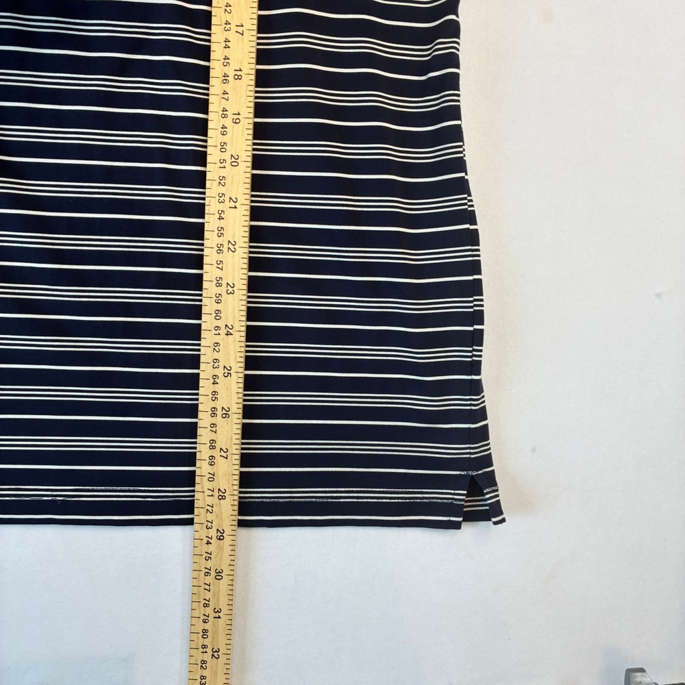 Crable Polo Shirt Mens XL Navy Blue Striped Notre Dame Fighting Irish Collegiate - Picture 4 of 6